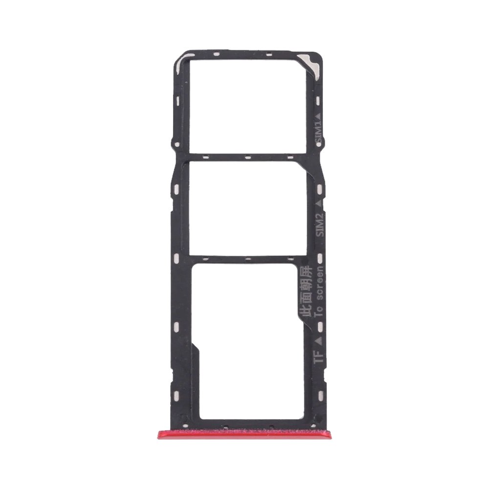 Tiroir SIM Realme C3 – Rouge flamboyant – Compatible Premium