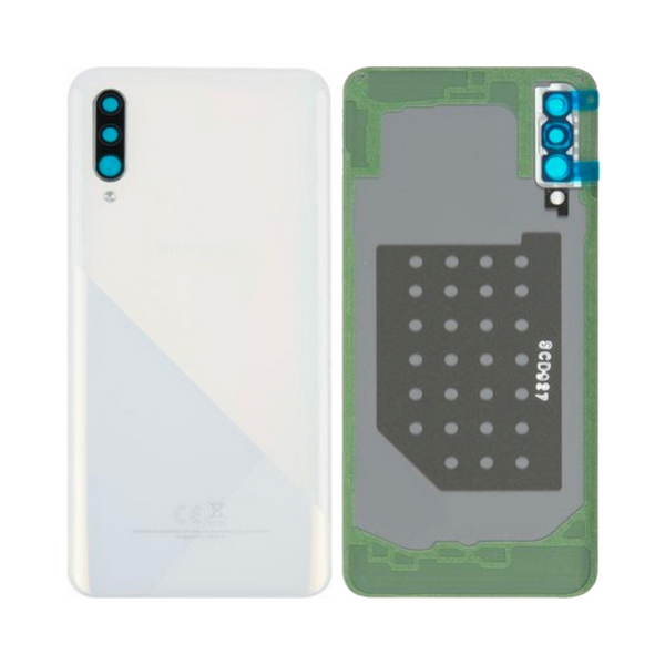 Vitre arrière Galaxy A30S – Blanc – Compatible Premium