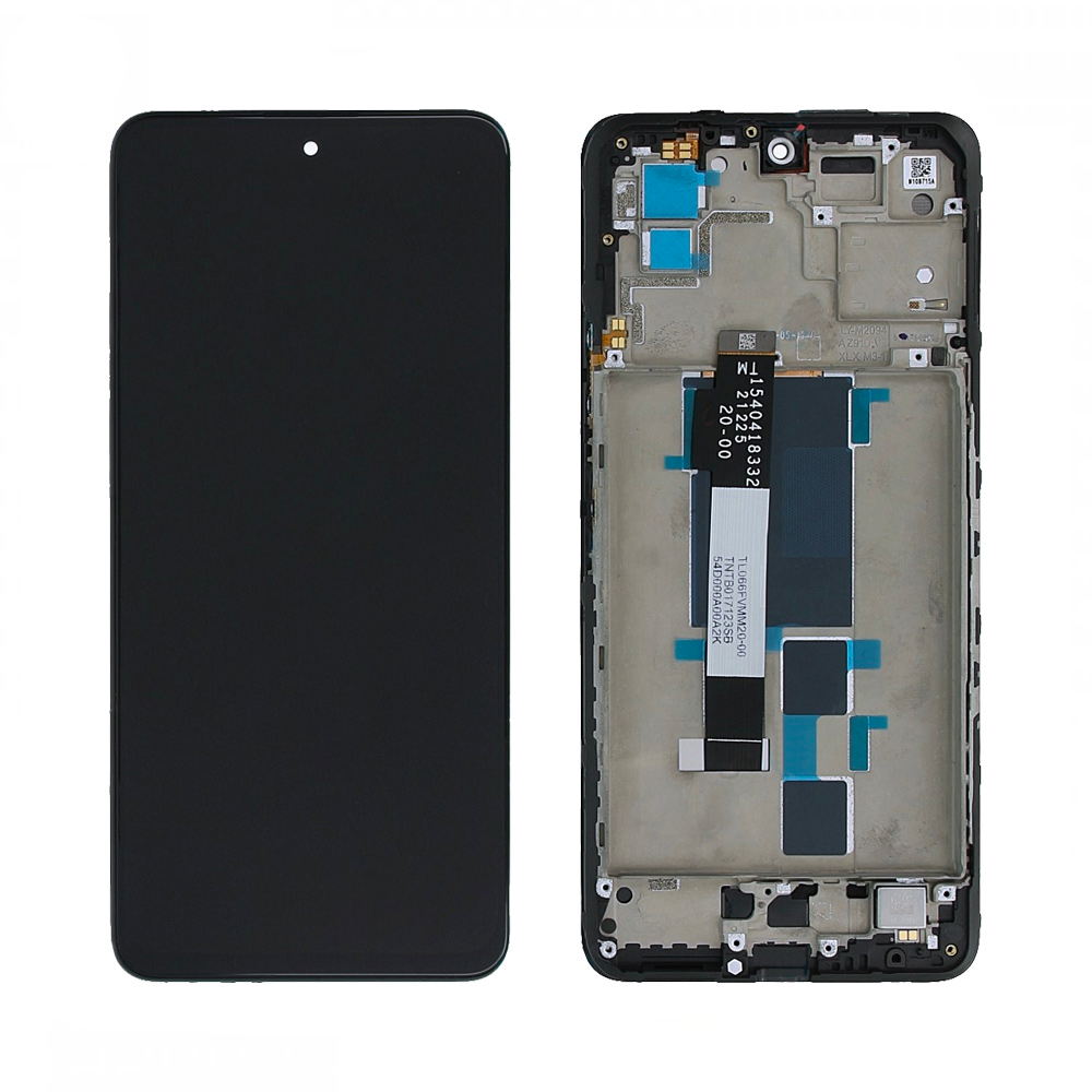 Écran complet avec châssis Xiaomi Poco X3 GT – Noir – Compatible