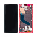 Écran complet avec châssis Xiaomi Mi 9T / Mi 9T Pro – Rouge – Compatible