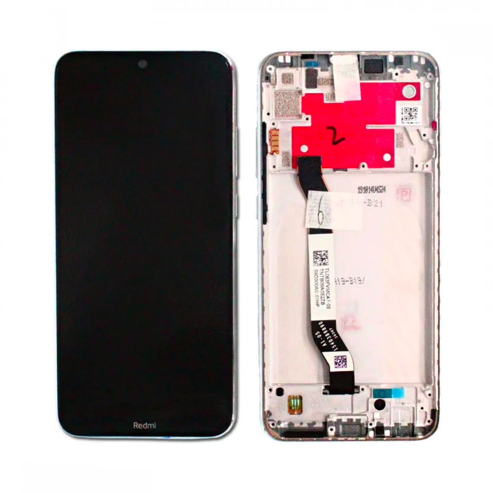 Écran complet avec châssis Xiaomi Redmi Note 8T – Blanc – Qualité d'origine
