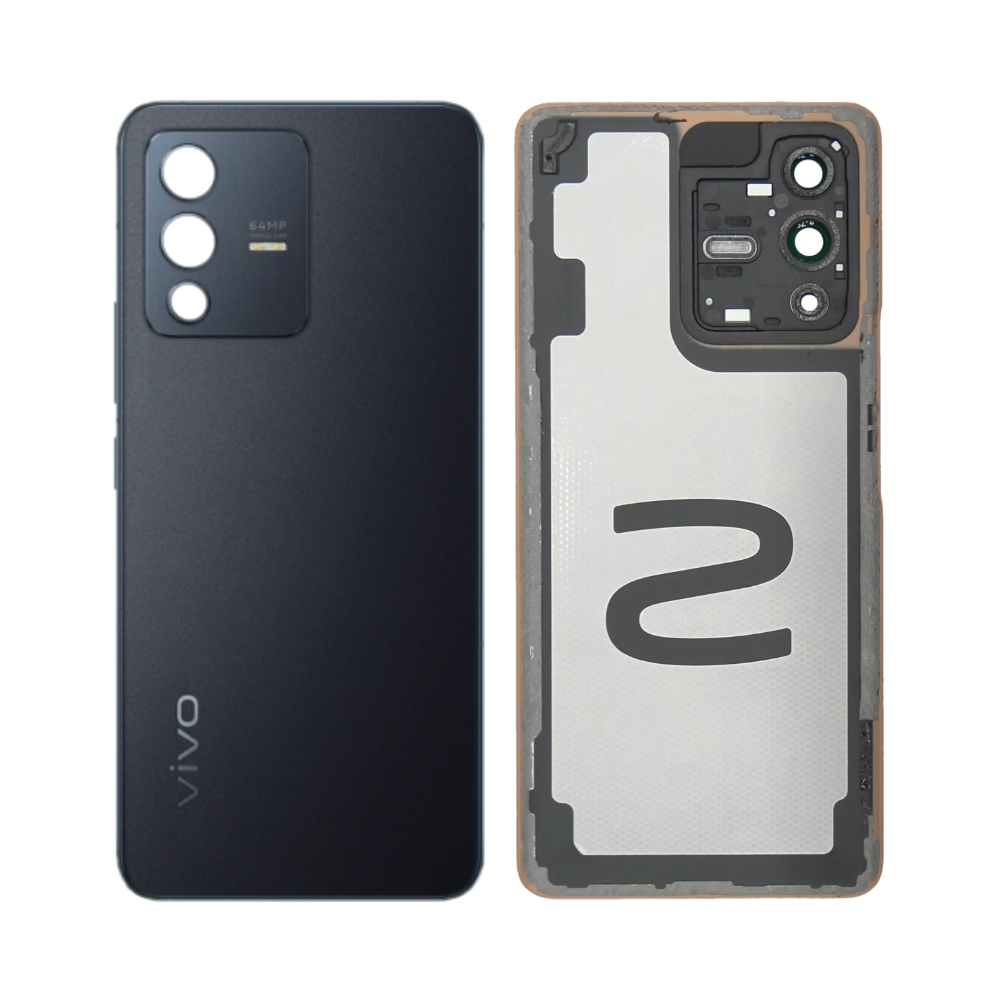 Vitre arrière Vivo V23 5G – Noir étoilé – Compatible Premium