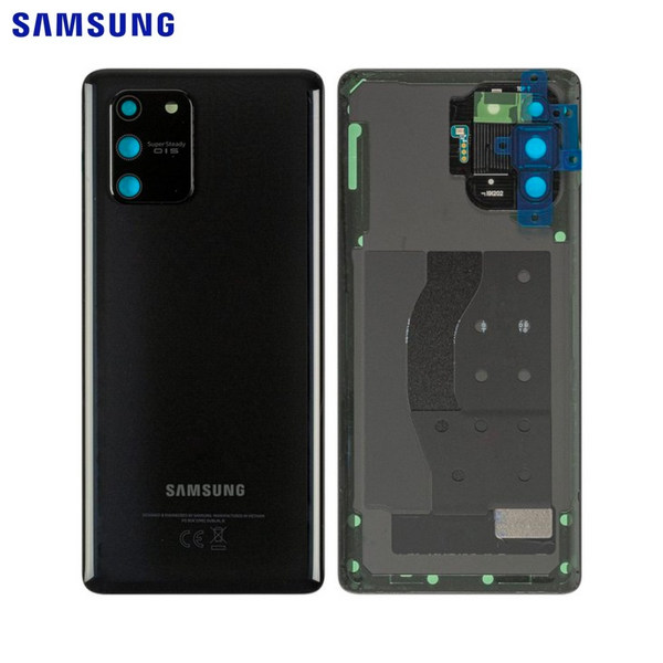 Vitre arrière Galaxy S10 Lite – Noir prismatique – Original Samsung (Service Pack)