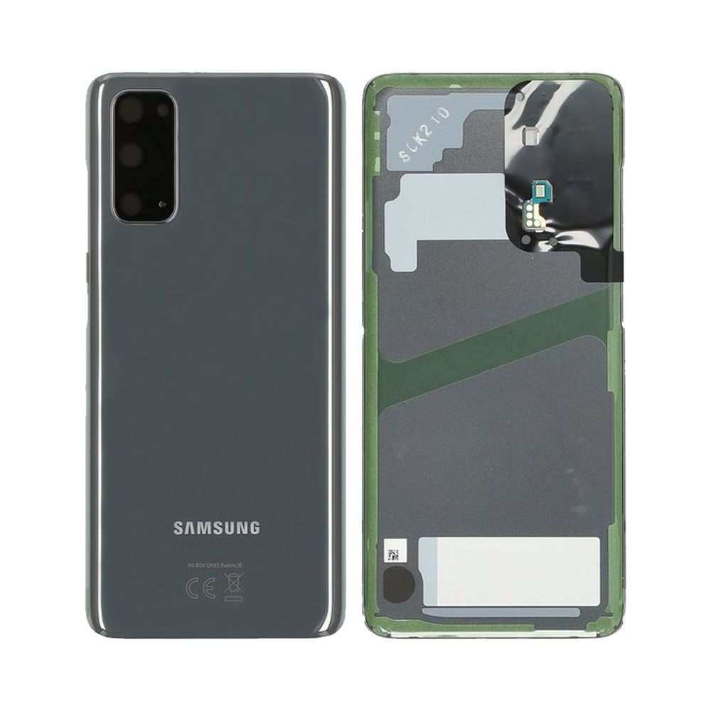 Vitre arrière Galaxy S20 / Galaxy S20 5G – Gris cosmique – Compatible Premium