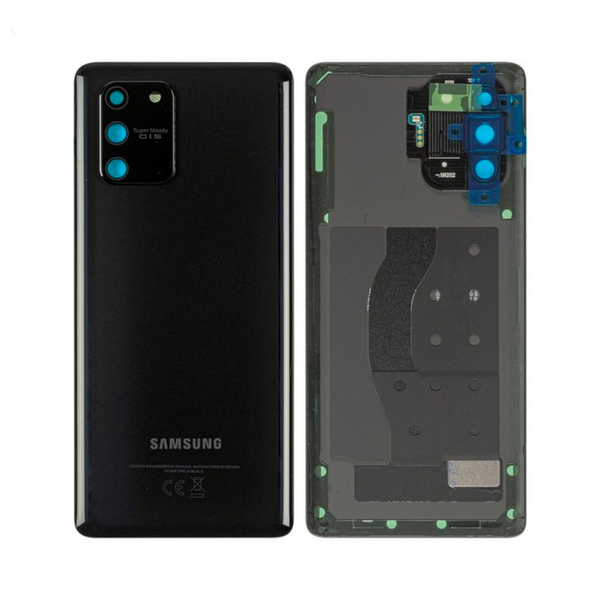 Vitre arrière Galaxy S10 Lite – Noir prismatique – Compatible Premium