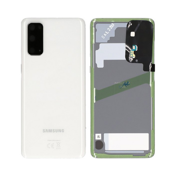 Vitre arrière Galaxy S20 / Galaxy S20 5G – Blanc – Compatible Premium