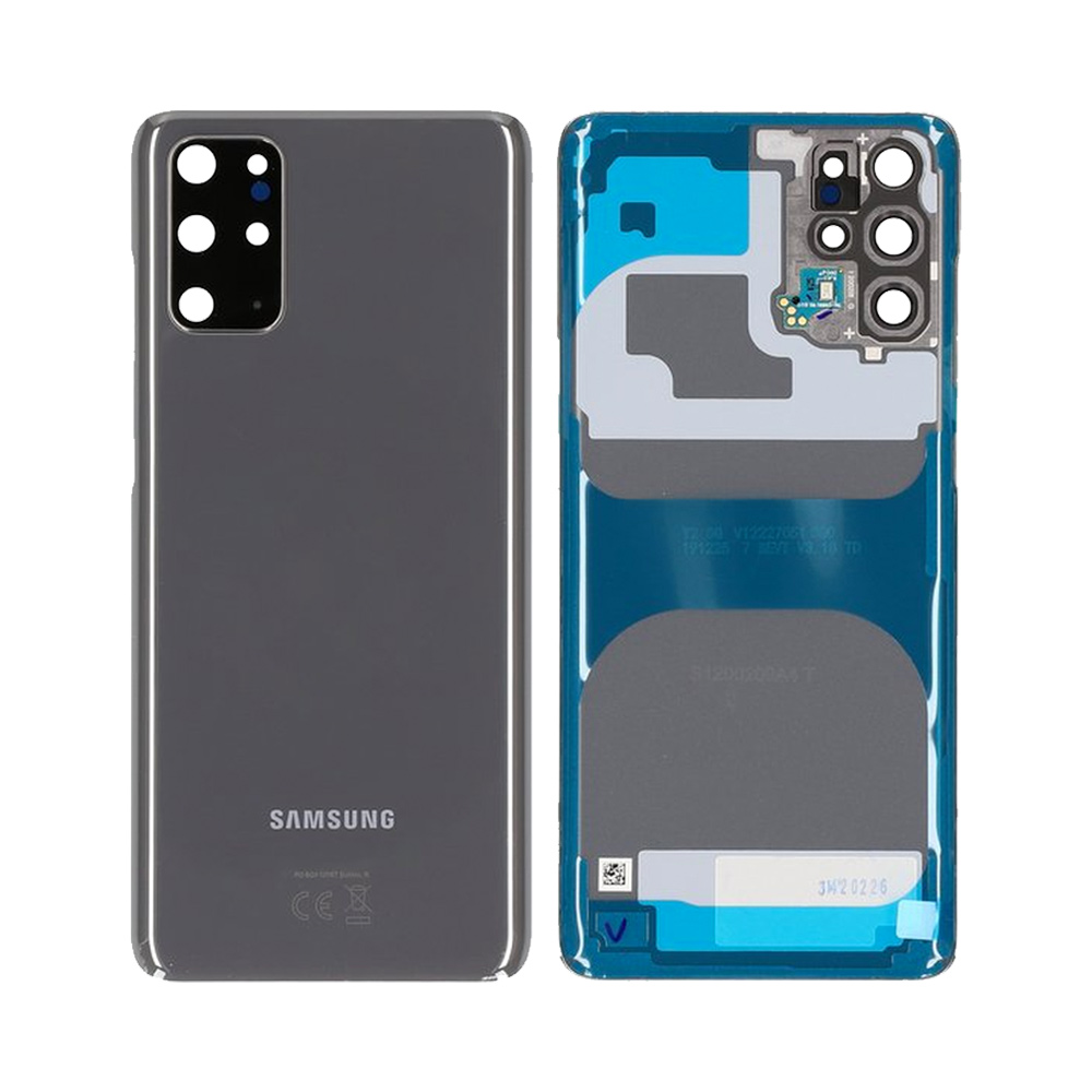 Vitre arrière Galaxy S20 Plus 5G / Galaxy S20 Plus – Gris – Compatible Premium