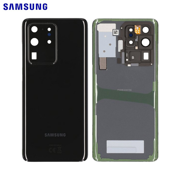 Vitre arrière Galaxy S20 Ultra – Noir cosmique – Original Samsung (Service Pack)