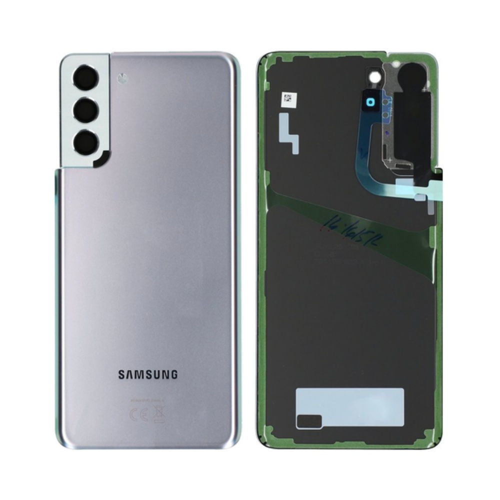 Vitre arrière Galaxy S21 Plus 5G – Argent – Compatible Premium