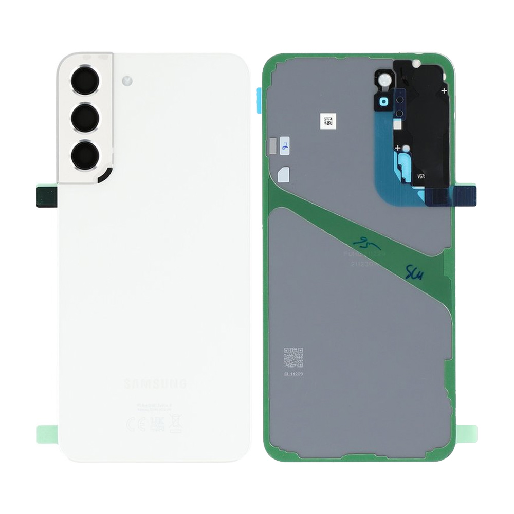 Vitre arrière Galaxy S22 Plus – Blanc – Compatible Premium