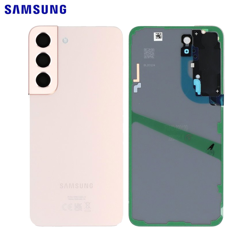 Vitre arrière Galaxy S22 – Rose or – Original Samsung (Service Pack)