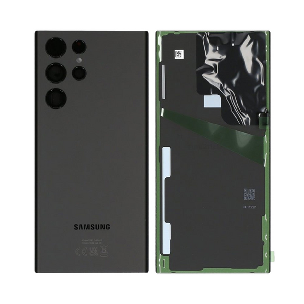 Vitre arrière Galaxy S22 Ultra – Noir – Compatible Premium