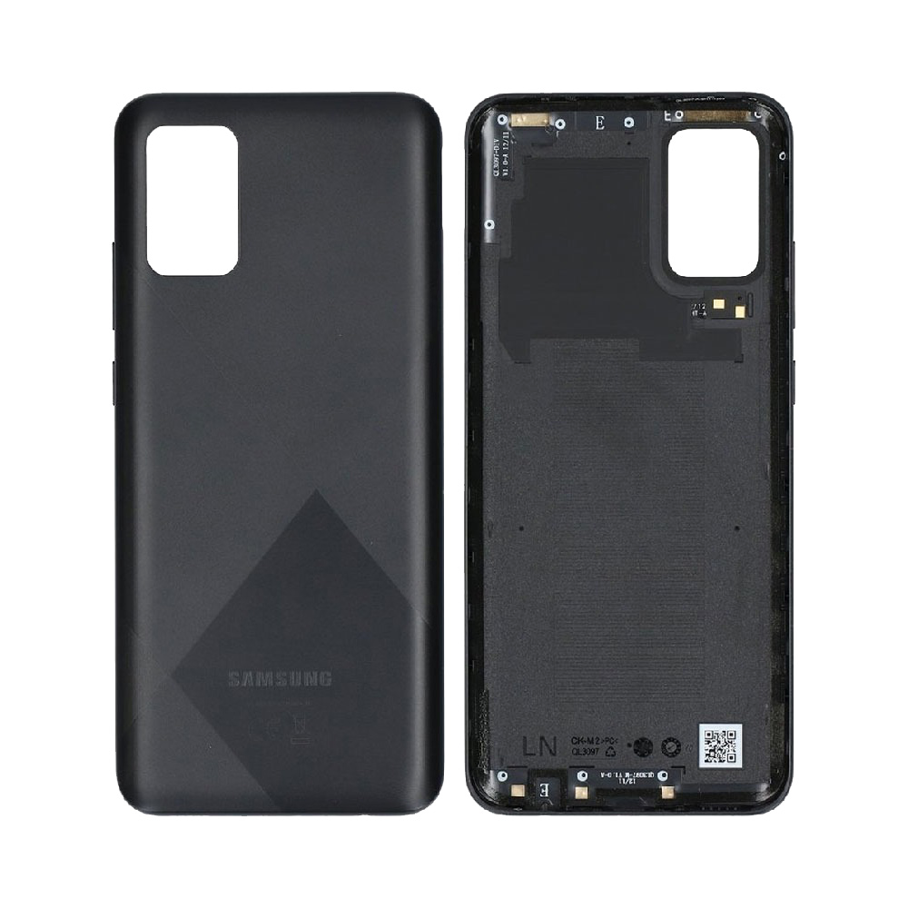 Vitre arrière Galaxy A02s EU – Noir – Compatible Premium