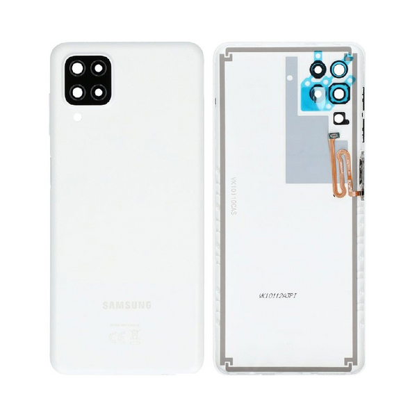 Vitre arrière Galaxy A12 – Blanc – Compatible Premium