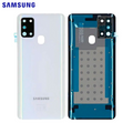 Vitre arrière Galaxy A21S – Blanc prismatique – Original Samsung (Service Pack)