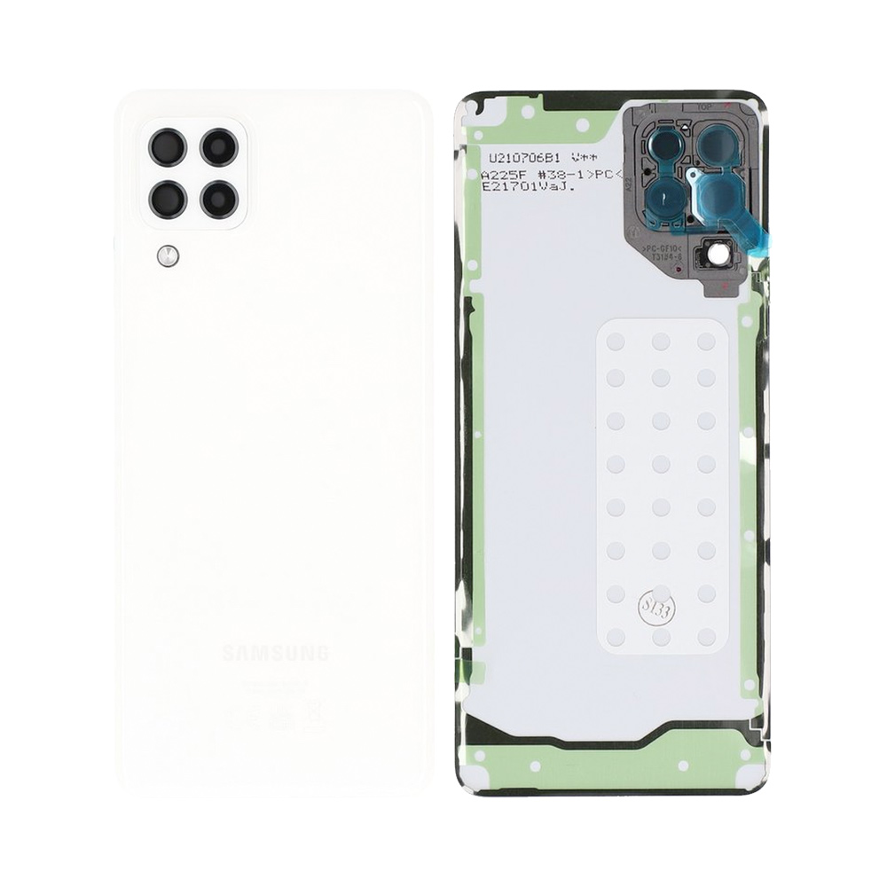 Vitre arrière Galaxy A22 4G – Blanc – Compatible Premium