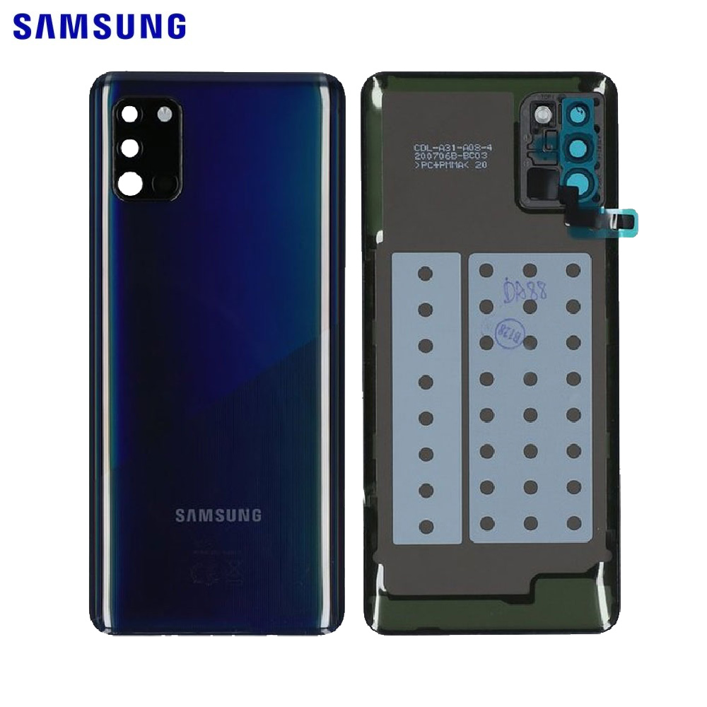 Vitre arrière Galaxy A31 – Noir prismatique – Original Samsung (Service Pack)