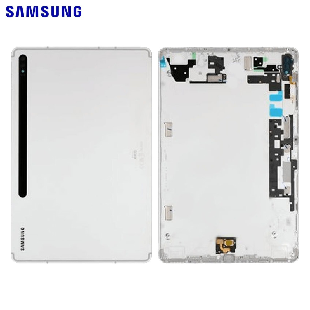 Vitre arrière Galaxy Tab S8 Plus 5G / Galaxy Tab S8 Plus Wi-Fi – Argent – Original Samsung (Service Pack)