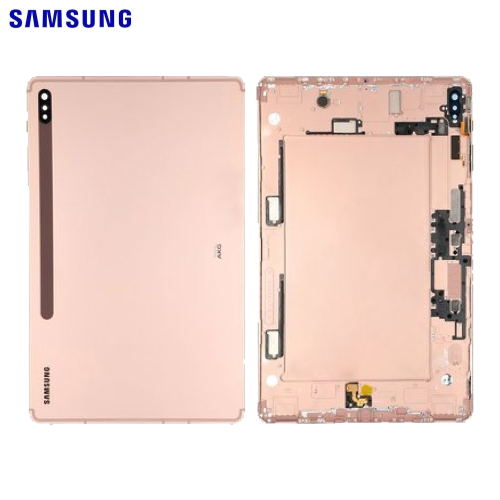 Vitre arrière Galaxy Tab S7 Plus Wi-Fi / Galaxy Tab S7 Plus 5G – Bronze mystique – Original Samsung (Service Pack)