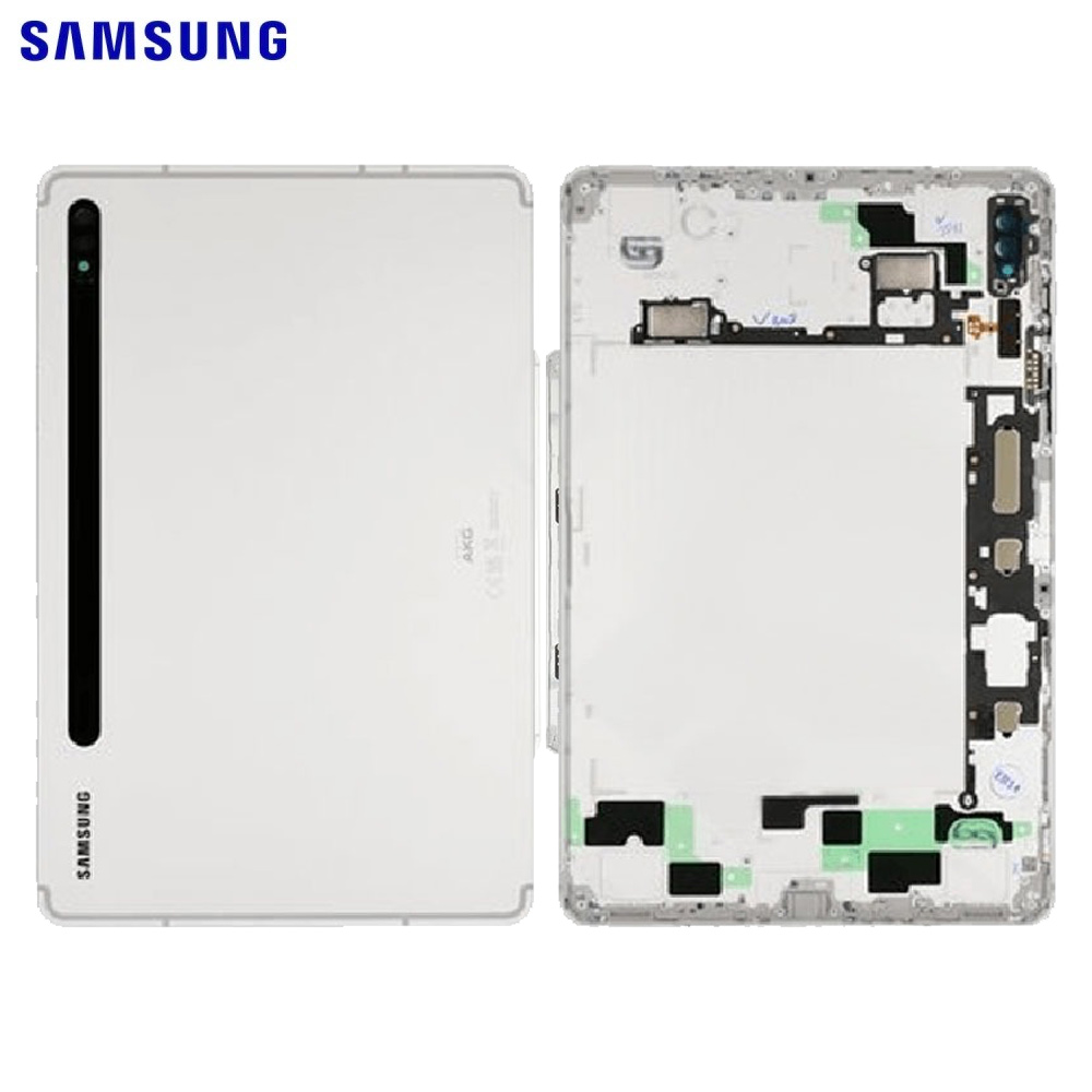 Vitre arrière Galaxy Tab S8 Wi-Fi / Galaxy Tab S8 5G – Argent – Original Samsung (Service Pack)