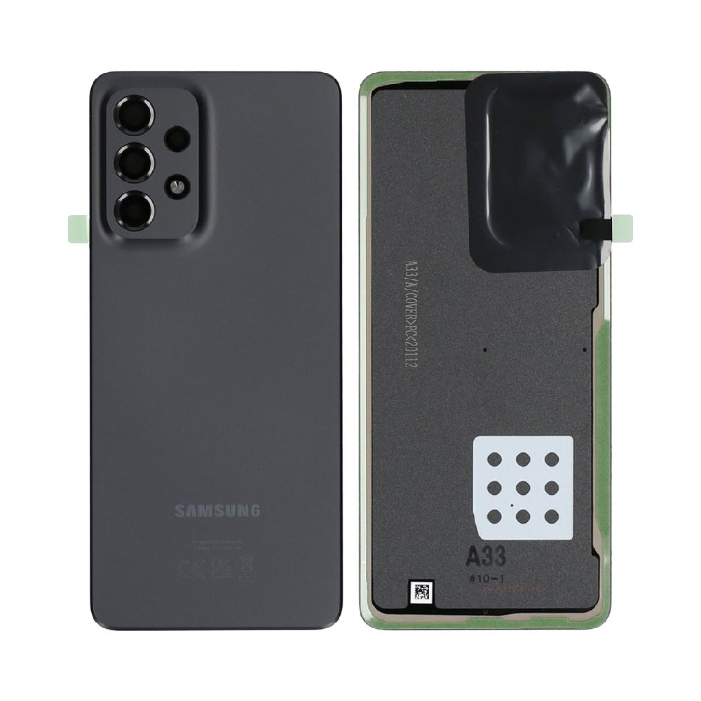 Vitre arrière Galaxy A33 5G – Noir – Compatible Premium