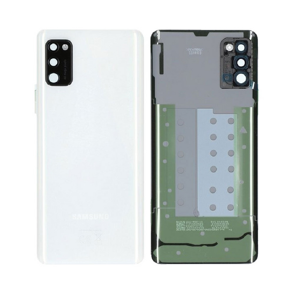 Vitre arrière Galaxy A41 – Blanc – Compatible Premium