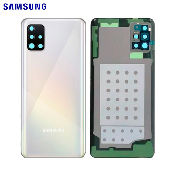 Vitre arrière Galaxy A51 – Blanc prismatique – Original Samsung (Service Pack)