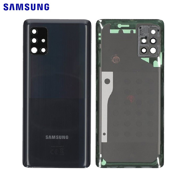 Vitre arrière Galaxy A51 5G – Noir prismatique – Original Samsung (Service Pack)