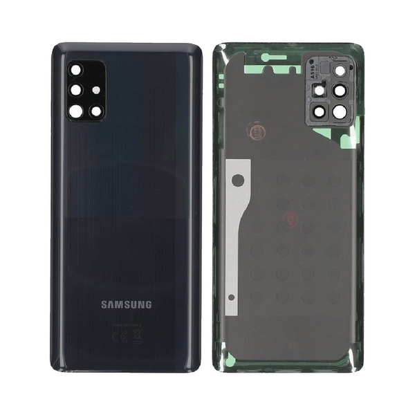 Vitre arrière Galaxy A51 5G – Noir prismatique – Compatible Premium