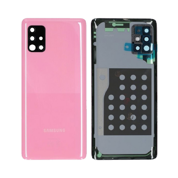 Vitre arrière Galaxy A51 5G – Rose prismatique – Compatible Premium
