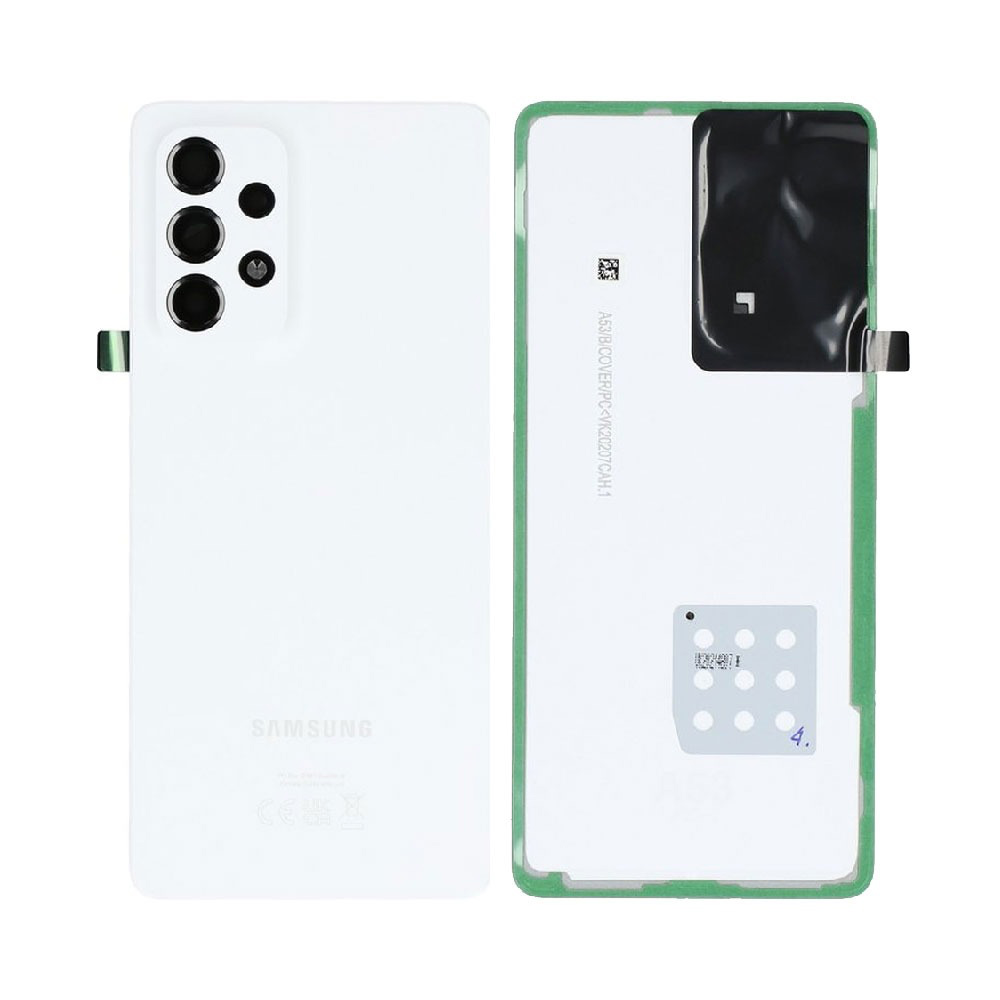 Vitre arrière Galaxy A53 5G – Blanc – Compatible Premium