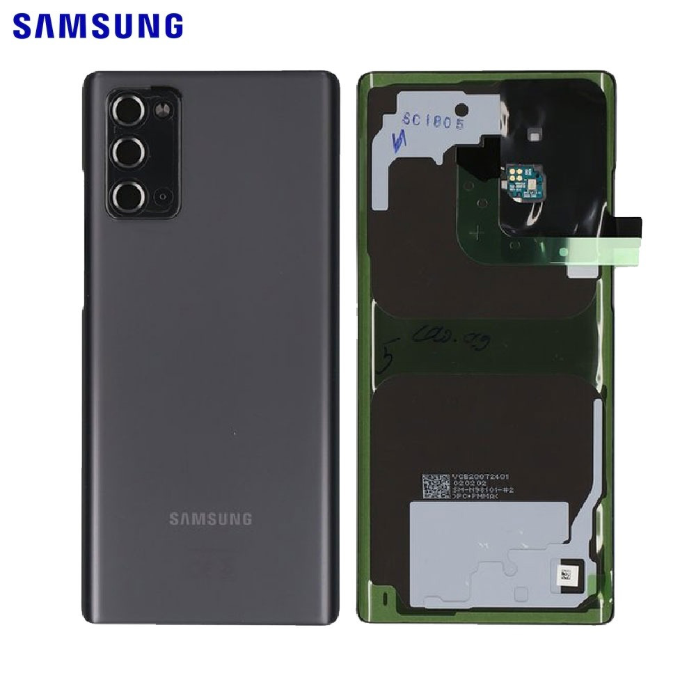 Vitre arrière Galaxy Note 20 5G – Gris mystique – Original Samsung (Service Pack)