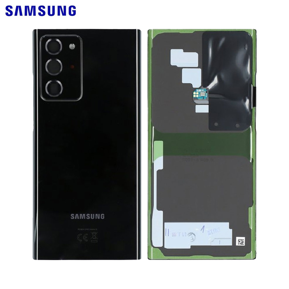 Vitre arrière Galaxy Note 20 Ultra 5G / Galaxy Note 20 Ultra – Noir mystique – Original Samsung (Service Pack)