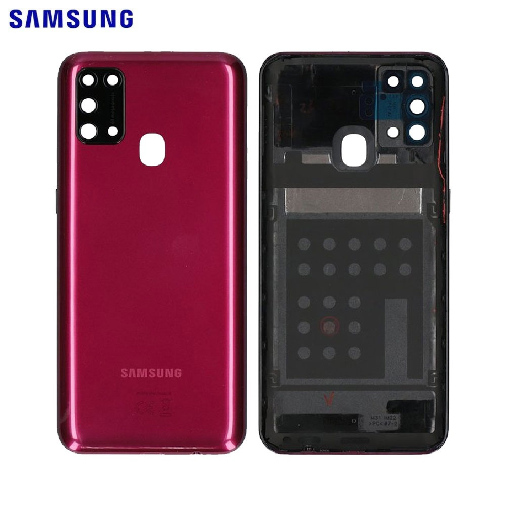 Vitre arrière Galaxy M31 – Rouge – Original Samsung (Service Pack)