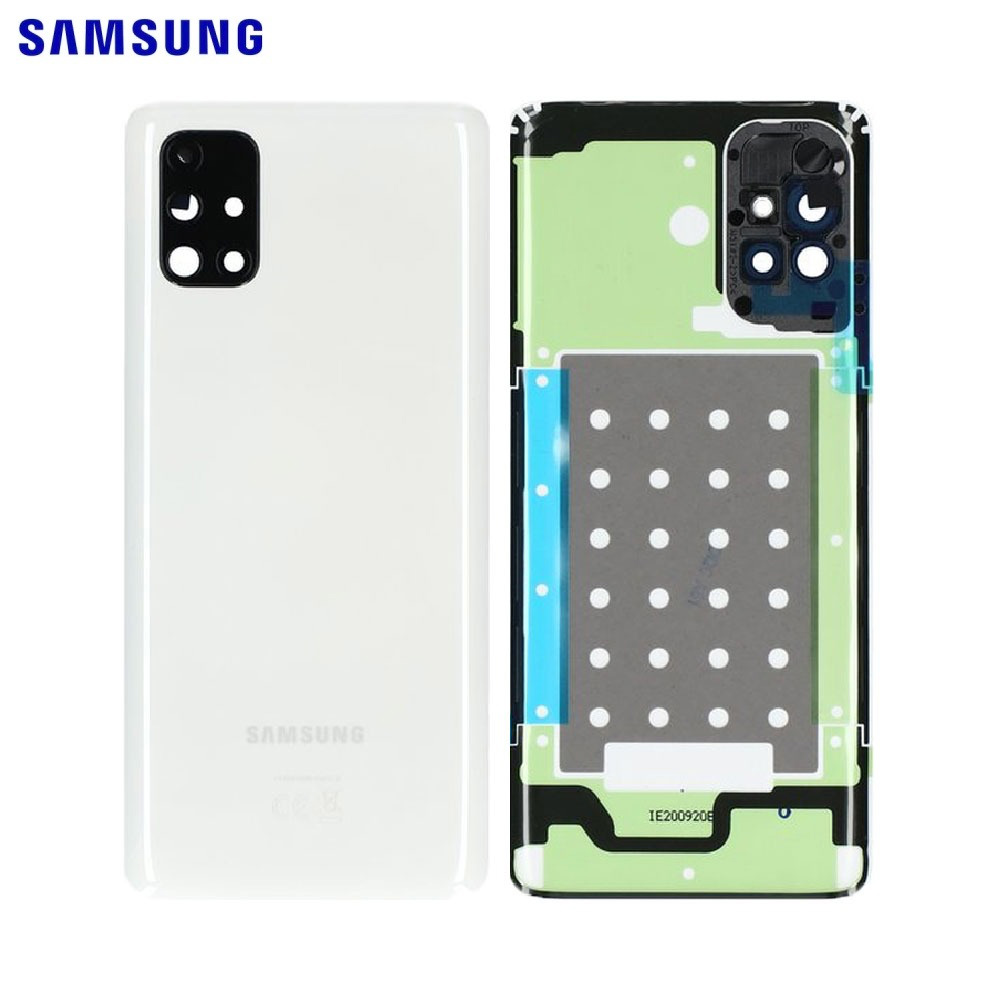 Vitre arrière Galaxy M51 – Blanc – Original Samsung (Service Pack)