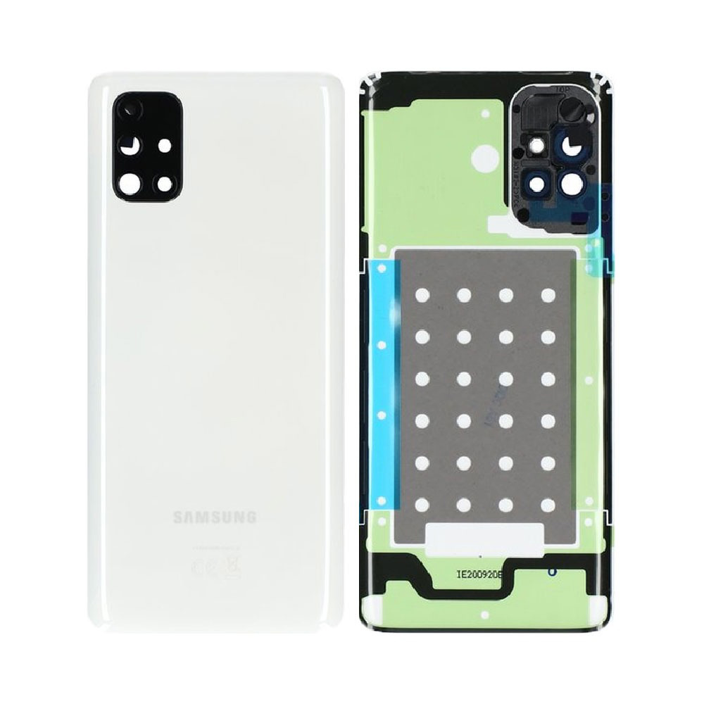 Vitre arrière Galaxy M51 – Blanc – Compatible Premium
