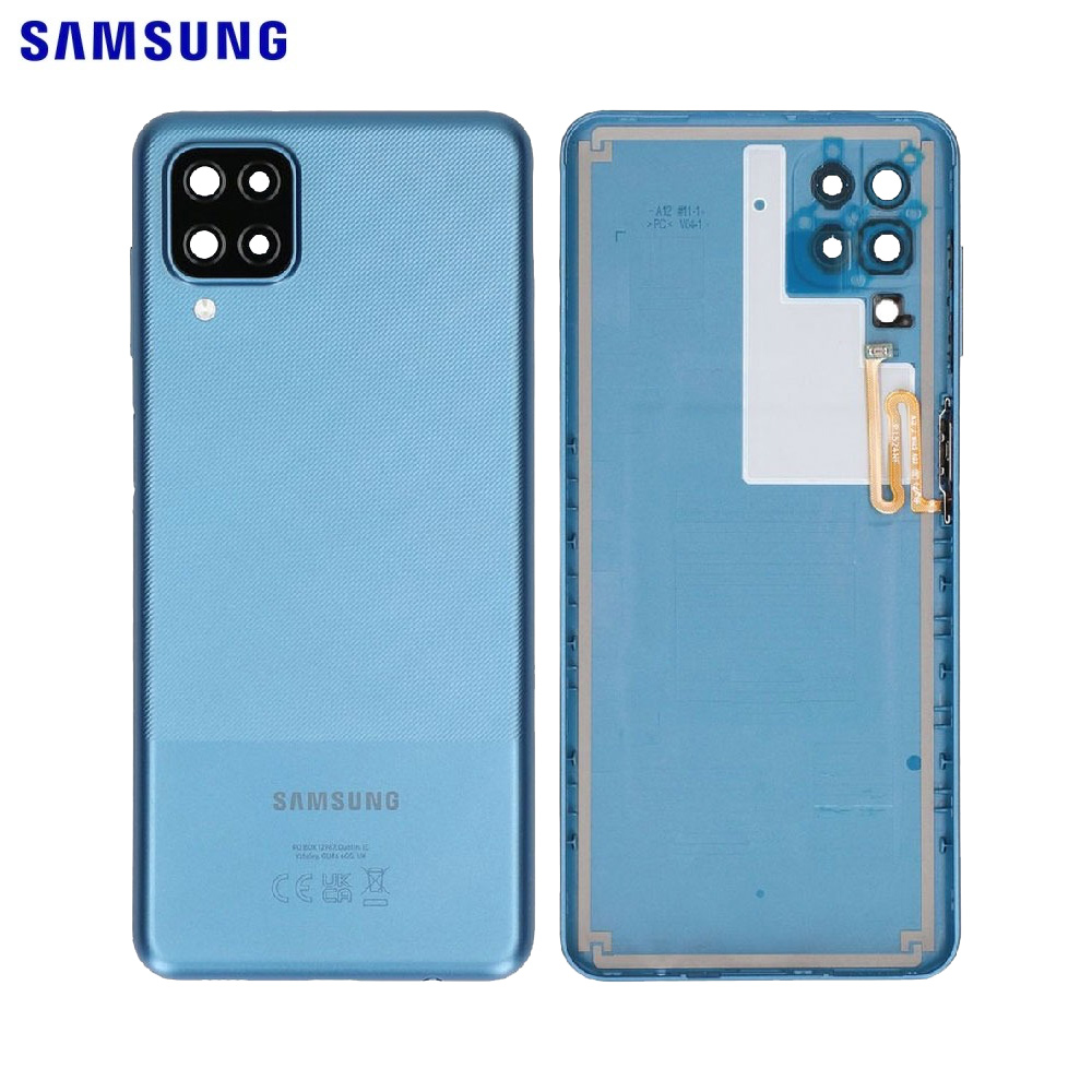 Vitre arrière Galaxy A12 Nacho – Bleu – Original Samsung (Service Pack)