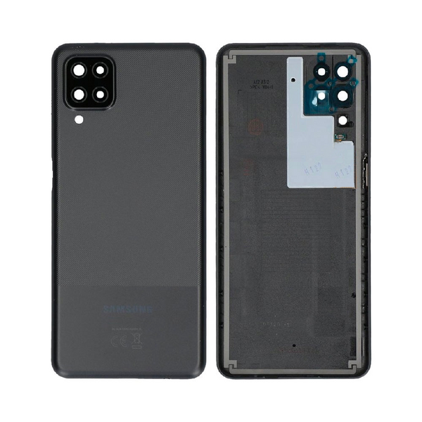 Vitre arrière Galaxy A12 – Noir – Compatible Premium