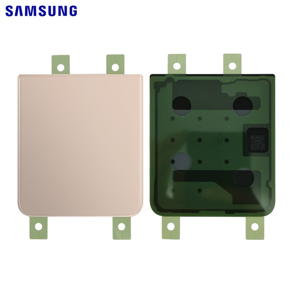Vitre arrière Galaxy Z Flip 4 5G (Inférieur) – Rose or – Original Samsung (Service Pack)