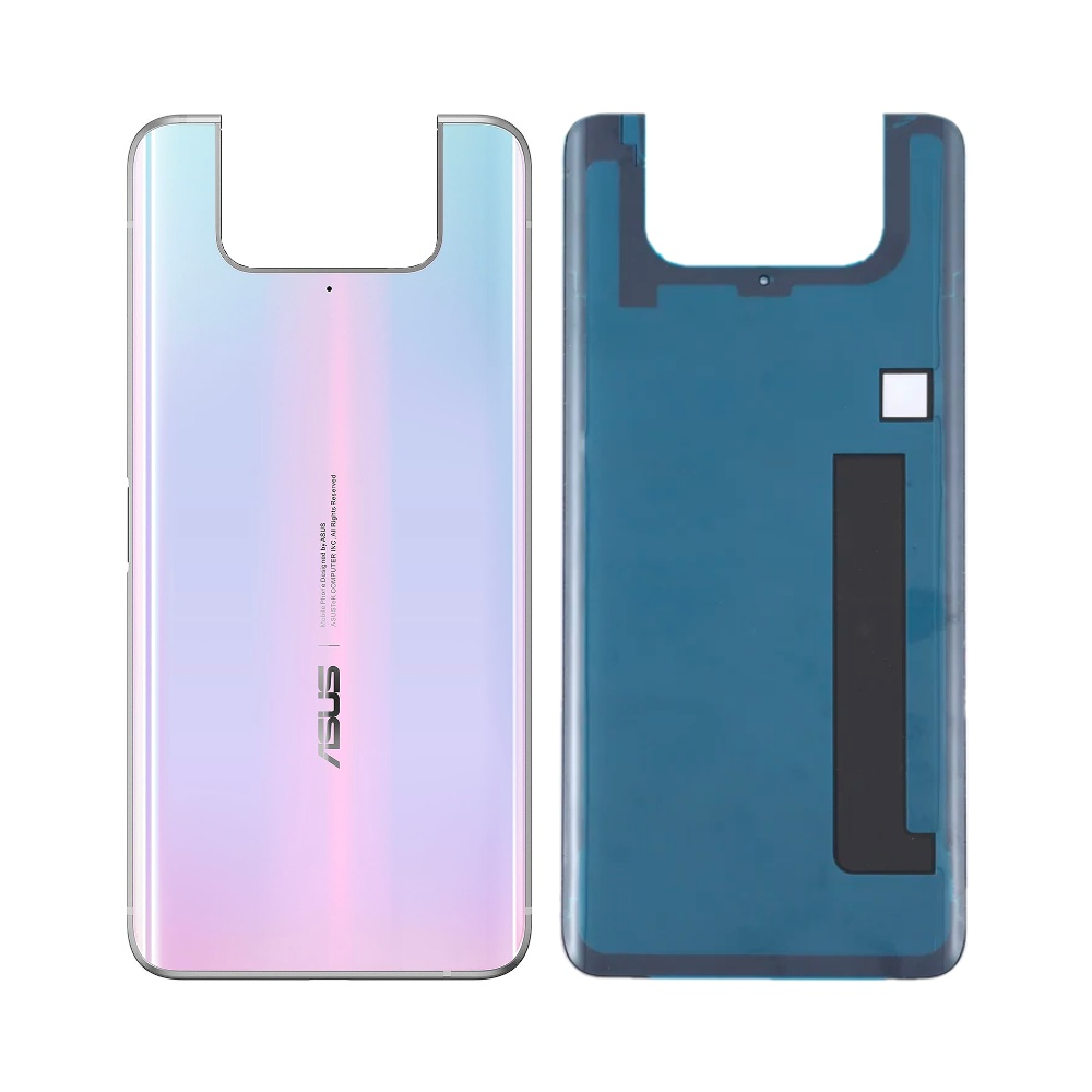 Vitre arrière Asus Zenfone 7 Pro – Blanc pastel – Compatible Premium