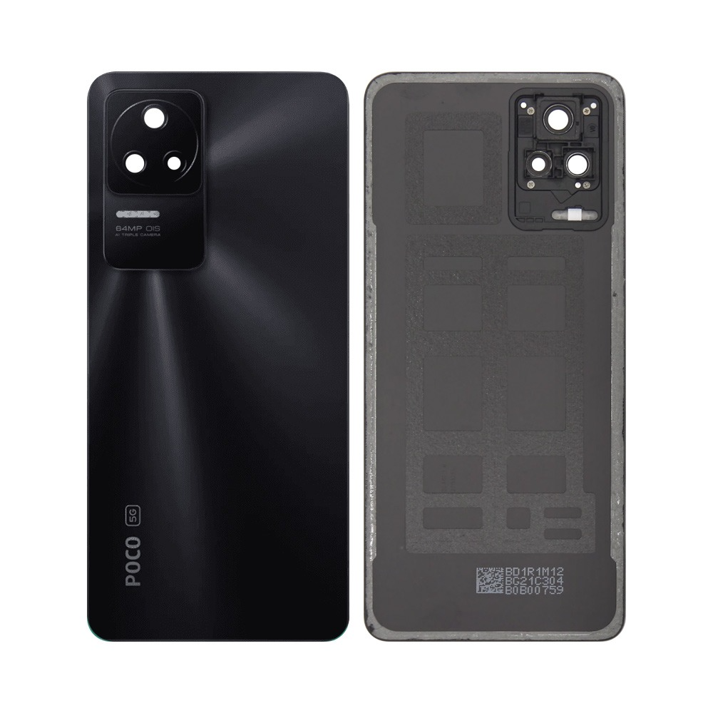Vitre arrière Xiaomi Poco F4 5G 2022 – Noir nuit – Compatible Premium