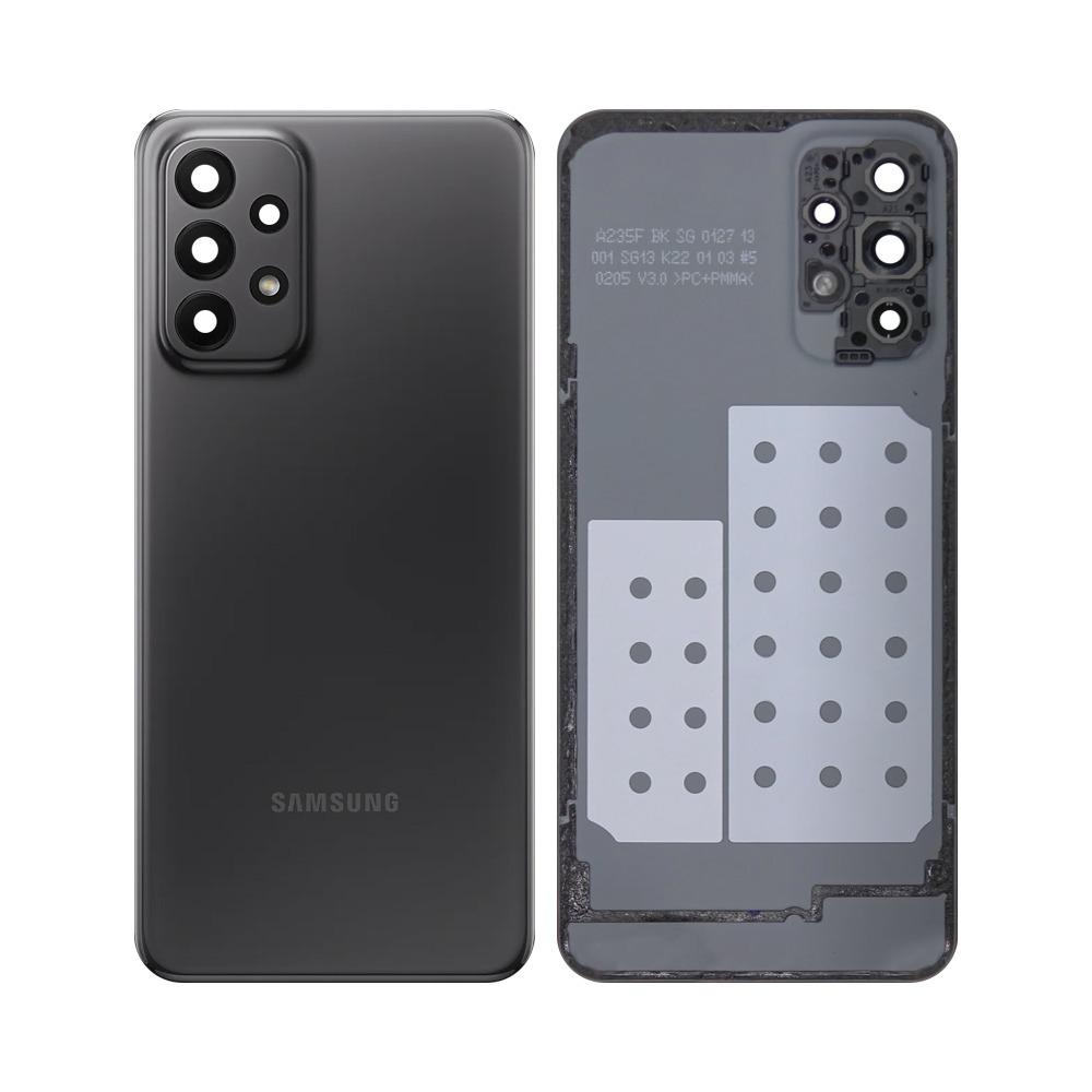 Vitre arrière Galaxy A23 4G – Noir – Compatible Premium