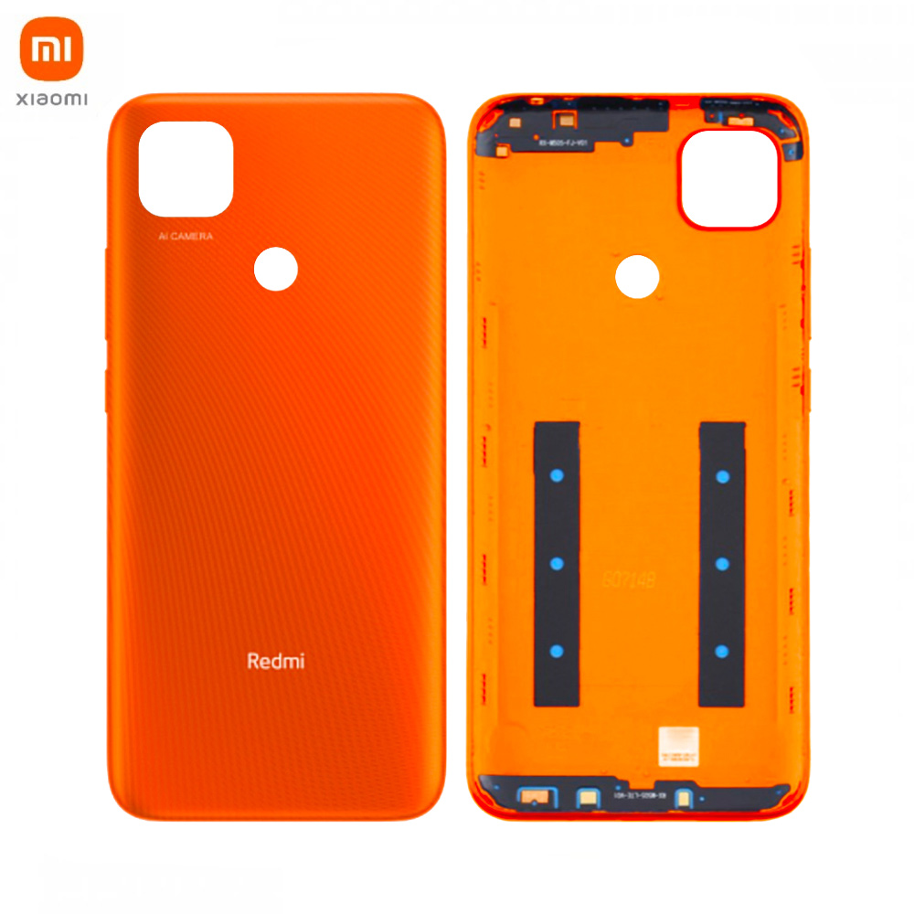 Vitre arrière Xiaomi Redmi 9C NFC – Orange solaire – Original