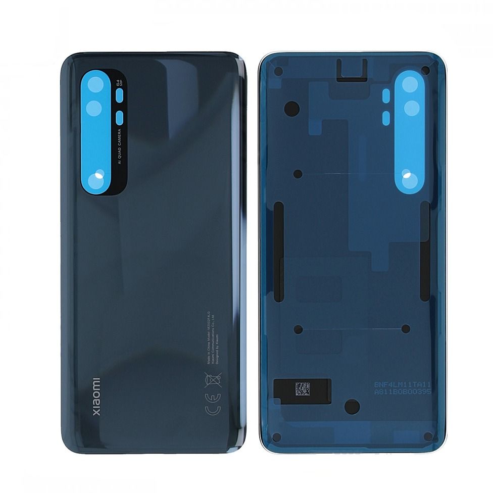 Vitre arrière Xiaomi Mi Note 10 Lite – Noir – Compatible Premium