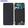 Écran complet Galaxy A20 – Noir – Original Samsung (Service Pack)