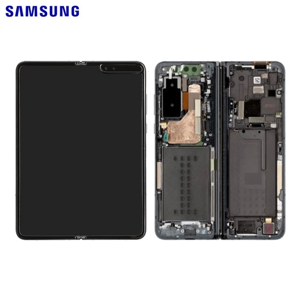 Écran complet Galaxy Fold – Noir cosmos – Original Samsung (Service Pack)