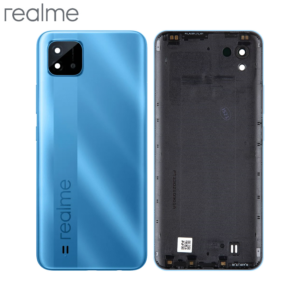 Vitre arrière Realme C11 (2021) – Bleu lagon – Original