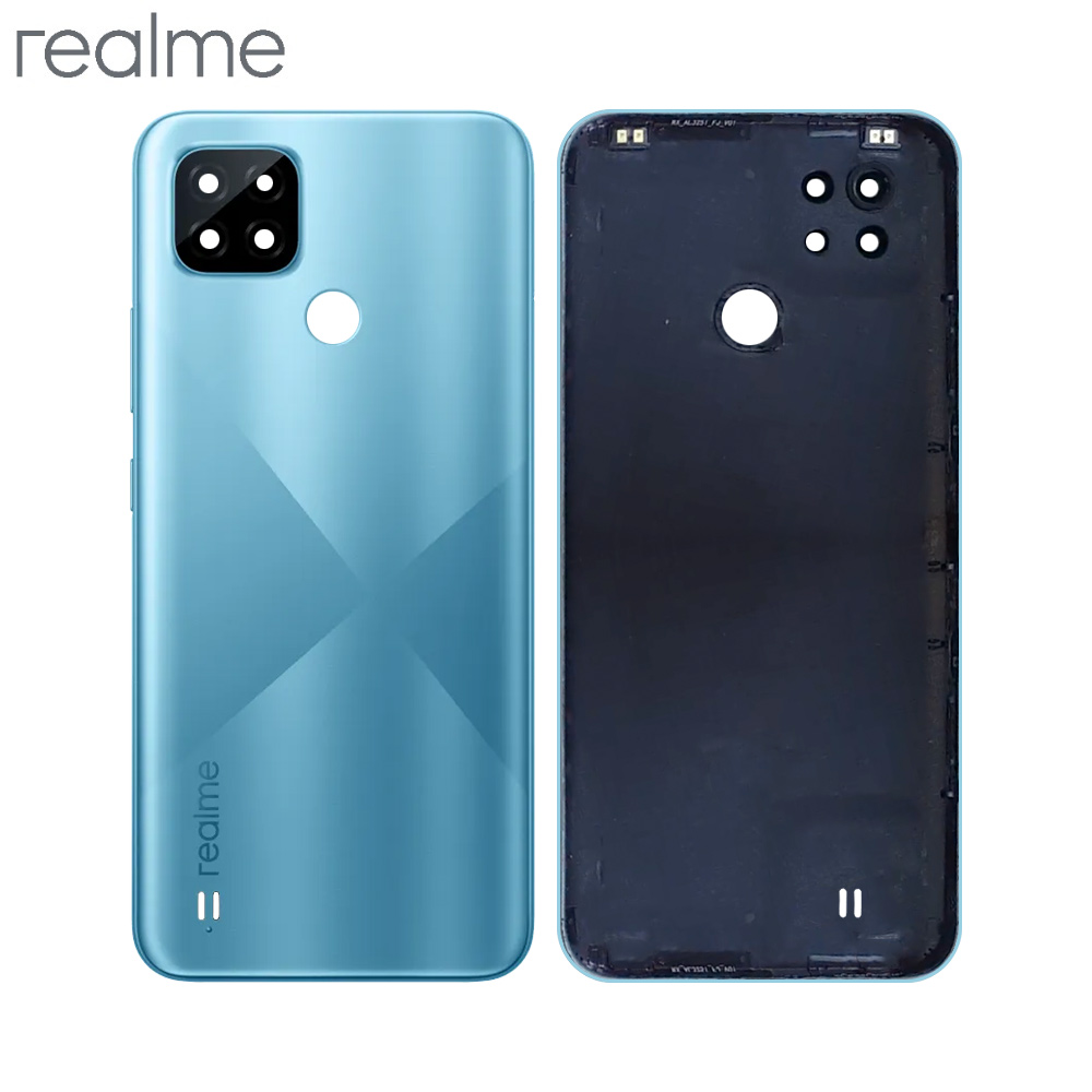 Vitre arrière Realme C21 – Bleu brume – Original