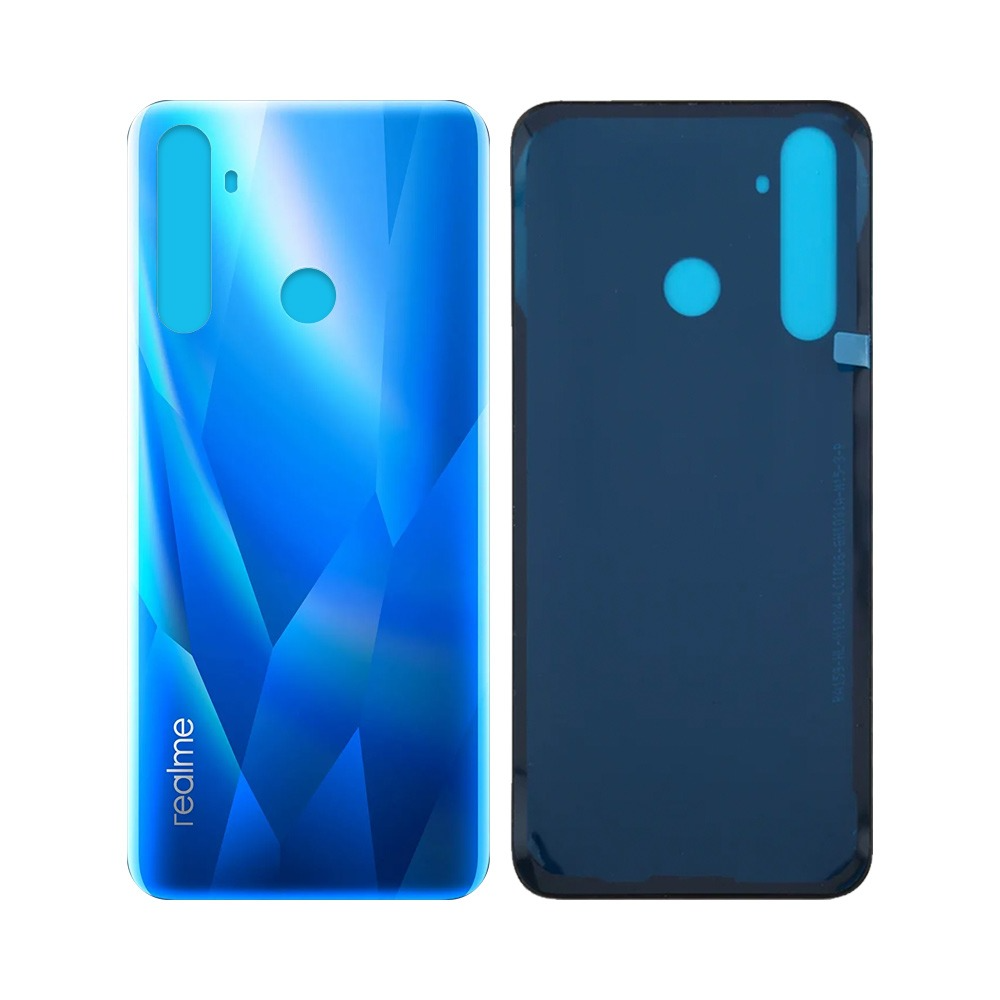Vitre arrière Realme 5 – Bleu cristal – Compatible Premium