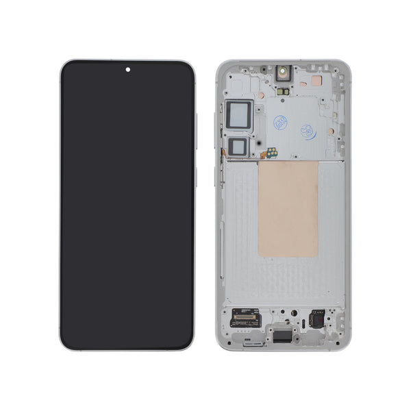 Écran complet Galaxy S24+ – Argent – Qualité d'origine – avec châssis